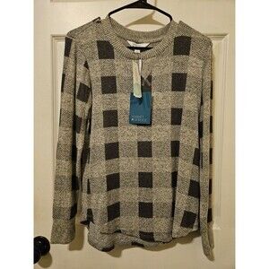 Super Soft New with Tags Market & Spruce Small Longsleeve Sweater Black & Grey